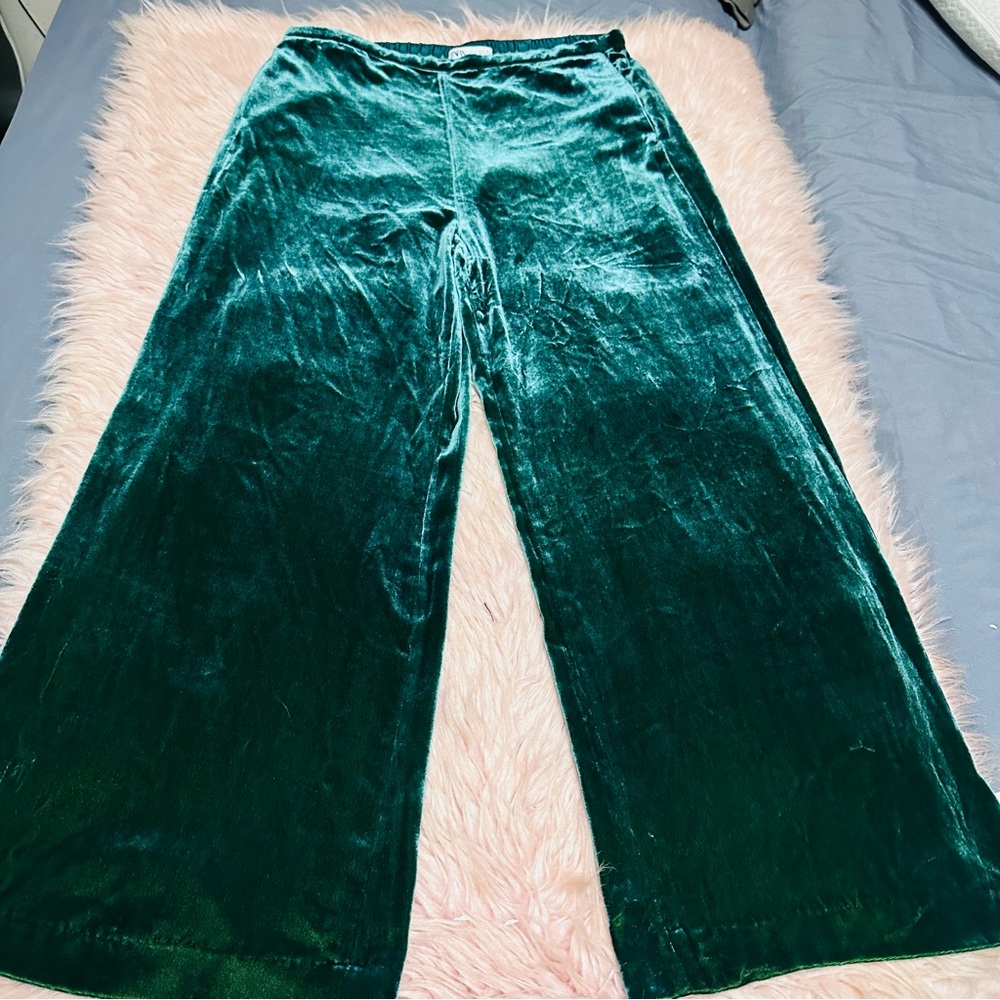 Zara Green Striped Garment